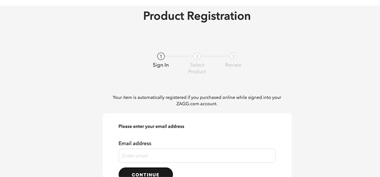Register Your ZAGG Product Online